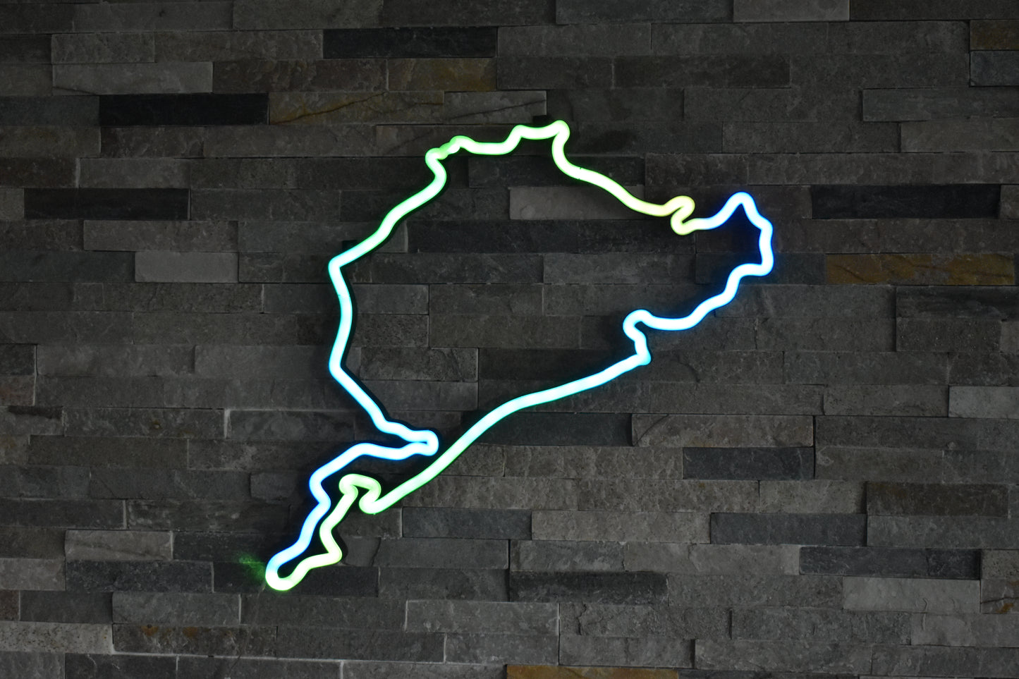 Nürburgring lumineux LED – Néon circuit automobile déco murale premium